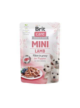 Picture of Brit Care Mini Puppy Lamb fillets in gravy for puppies 85gr